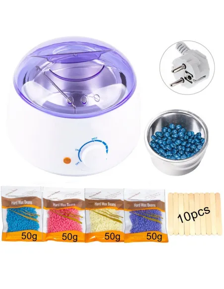 Kit epilare: Incalzitor de ceara + Benzi epilat +