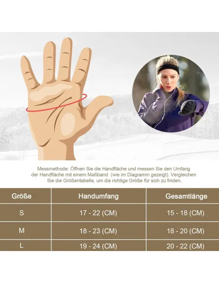 Mănuși GXCROR cu touch, unisex, manusi de iarnă potrivite pentru alergare, ciclism, drumeții, schi