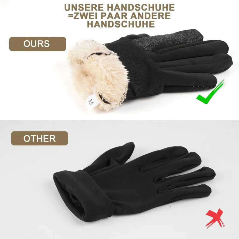 Mănuși GXCROR cu touch, unisex, manusi de iarnă potrivite pentru alergare, ciclism, drumeții, schi