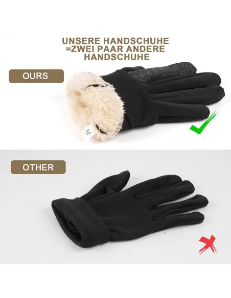 Mănuși GXCROR cu touch, unisex, manusi de iarnă potrivite pentru alergare, ciclism, drumeții, schi