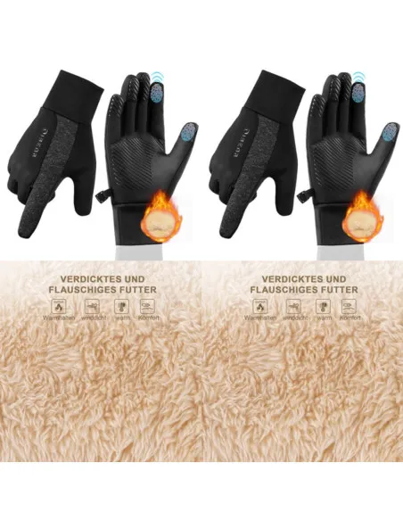 Mănuși GXCROR cu touch, unisex, manusi de iarnă potrivite pentru alergare, ciclism, drumeții, schi
