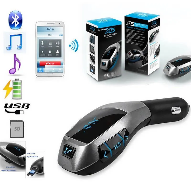 Car Kit Bluetooth X5 - Modulator FM