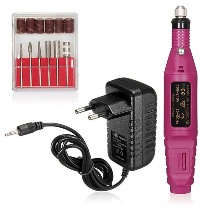 Pila electrica de unghii cu 6 capete, ideala