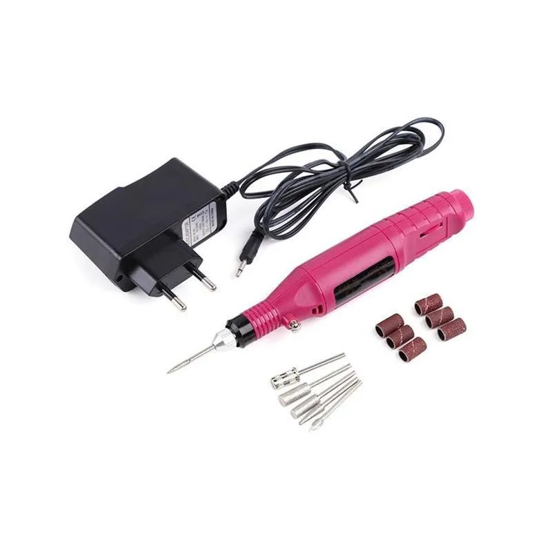 Pila electrica de unghii cu 6 capete, ideala