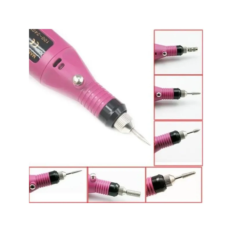 Pila electrica de unghii cu 6 capete, ideala
