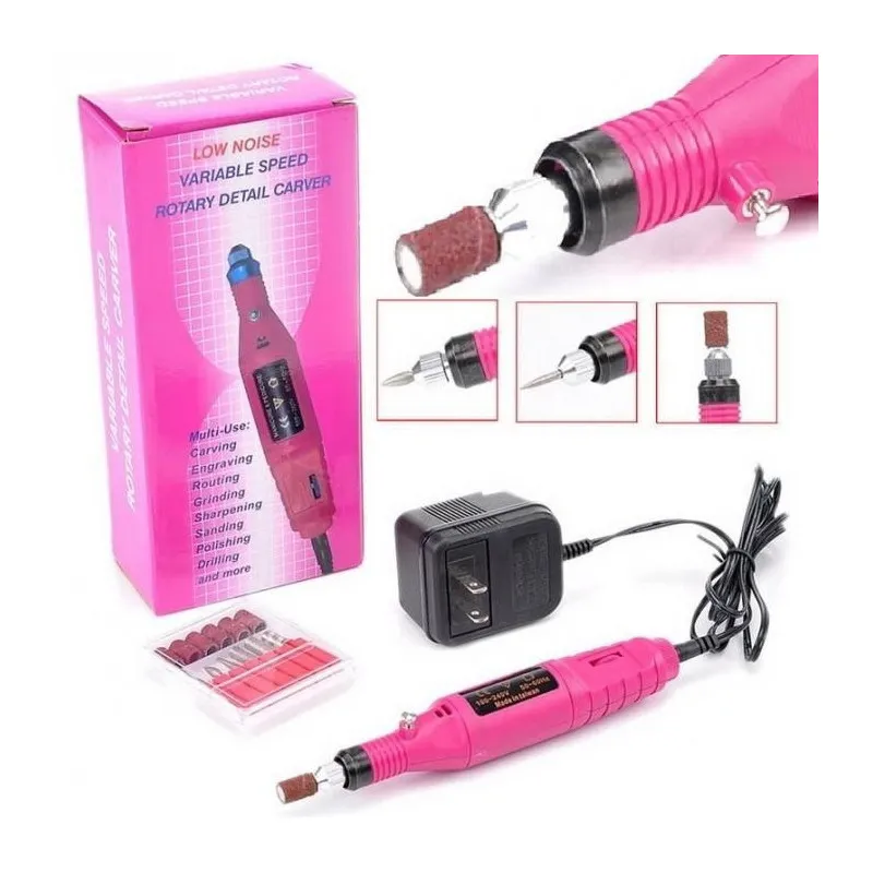 Pila electrica de unghii cu 6 capete, ideala