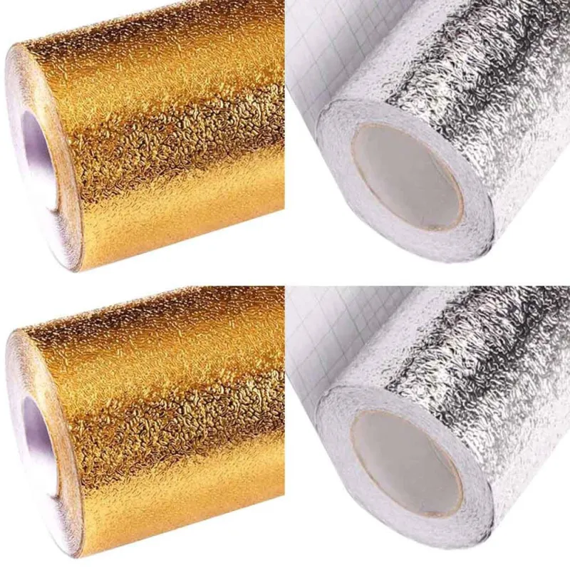 Folie de aluminiu autoadeziva bucatarie 60 x 300