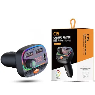 Modulator FM C15 cu Bluetooth, 2USB+TypeC 2