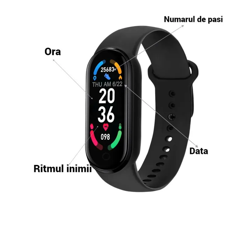 Bratara fitness smartband M6