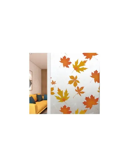 Set 2 x folie autoadeziva geam, frunze aramii, 45 x 500 cm