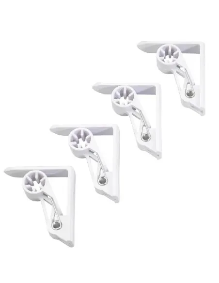 Set 4 Cleme pentru Fixare Față de Masă – Alb