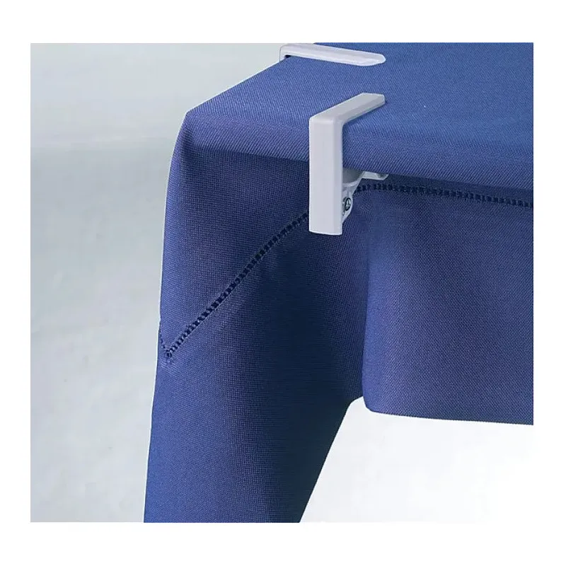 Set 4 Cleme pentru Fixare Față de Masă – Alb