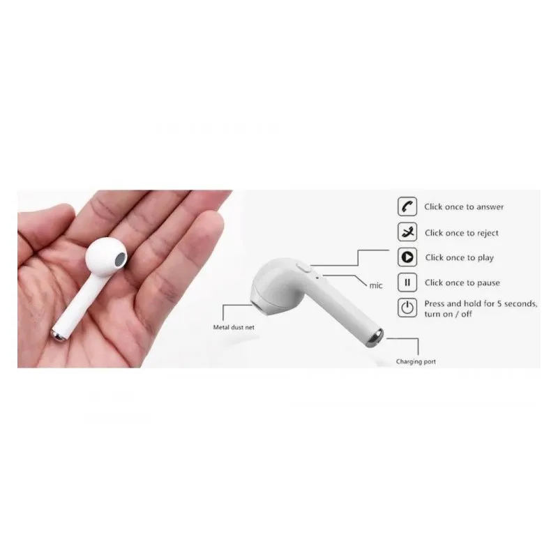 Casca bluetooth i7 perfecta pentru vorbit la
