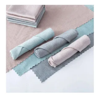 Set 10 x lavete din microfibra 30x30 cm diverse culori 2