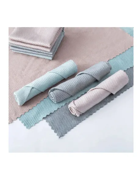 Set 10 x lavete din microfibra 30x30 cm diverse culori