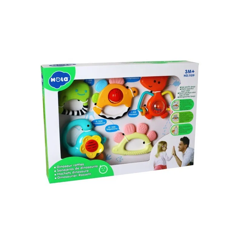 Set 5 Zornaitoari Dinozauri Multicolori