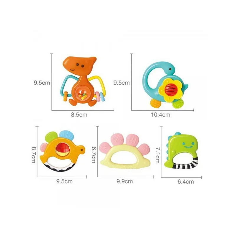 Set 5 Zornaitoari Dinozauri Multicolori