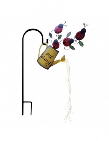 Lampa solara decorativa pentru gradina, stropitoare cu buburuze