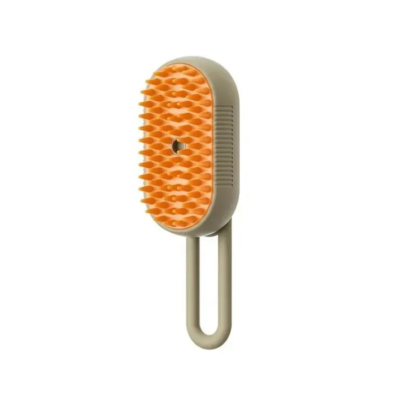 Perie cu aburi 3 in 1 pentru animale, maner rotativ 360