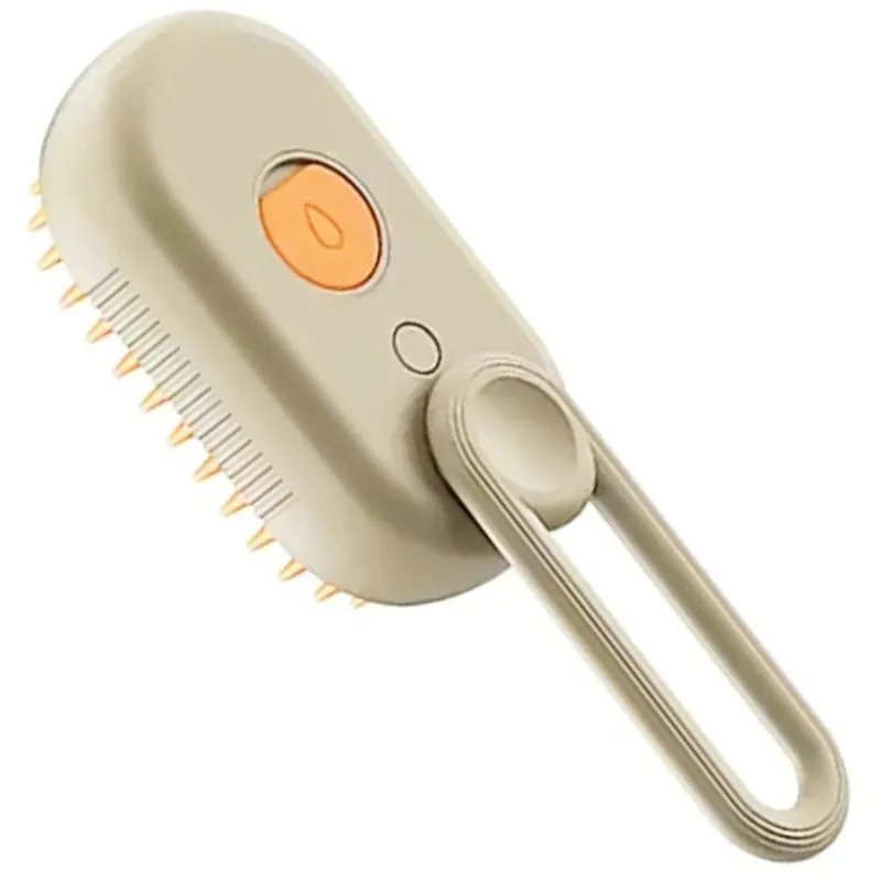 Perie cu aburi 3 in 1 pentru animale, maner rotativ 360
