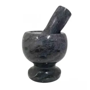 Mojar cu pistil marmura, diametru exterior 10 cm