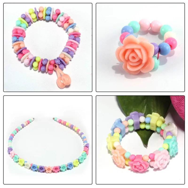 Set Mărgele DIY 550 Piese Colorate Copii – 24 Compartimente