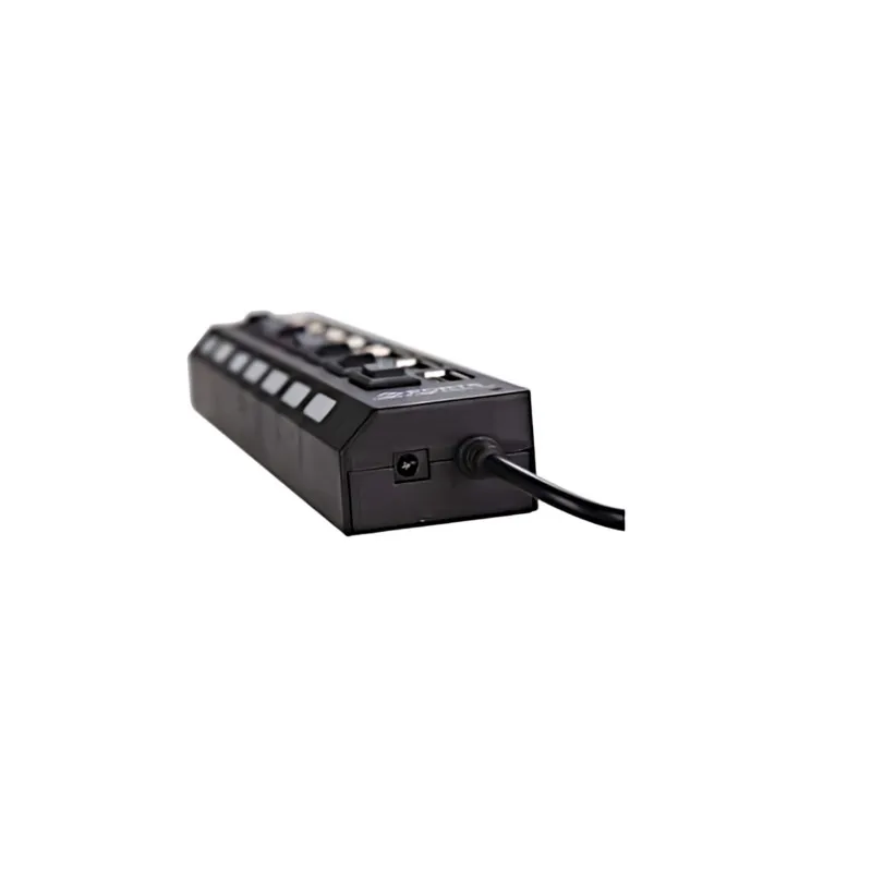 Hub USB 2.0 alimentat extern, 7 porturi cu întrerupător
