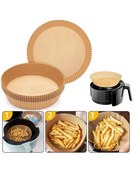 Set 100 buc hartie pentru Air Fryer, de unica folosinta