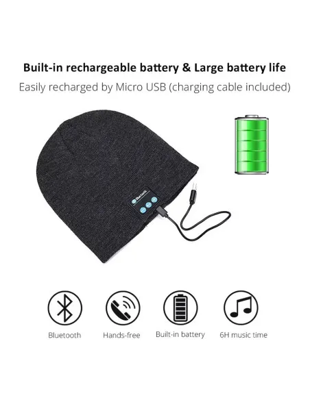 Caciula Muzicala Fes Unisex cu Functie Bluetooth