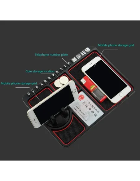 Suport pentru telefon sau accesorii, antiderapant pentru bordul masinii