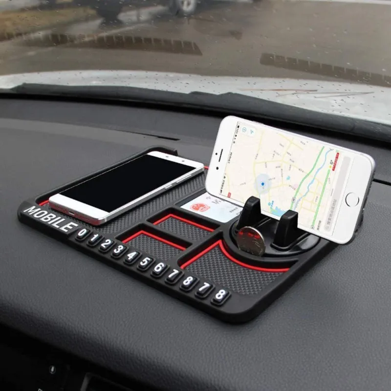 Suport pentru telefon sau accesorii, antiderapant pentru bordul masinii
