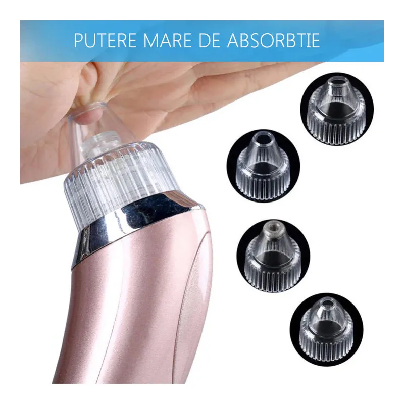 Aspirator Vacuum Facial Cleanser - Puncte Negre, Acnee, Pori