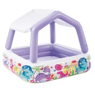 Piscină Gonflabilă Intex Sun Shade pentru Copii, cu Acoperiș, 157x157x122 cm, 280 L