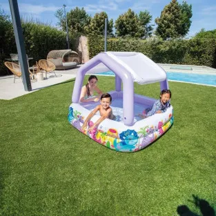 Piscină Gonflabilă Intex Sun Shade pentru Copii, cu Acoperiș, 157x157x122 cm, 280 L 2