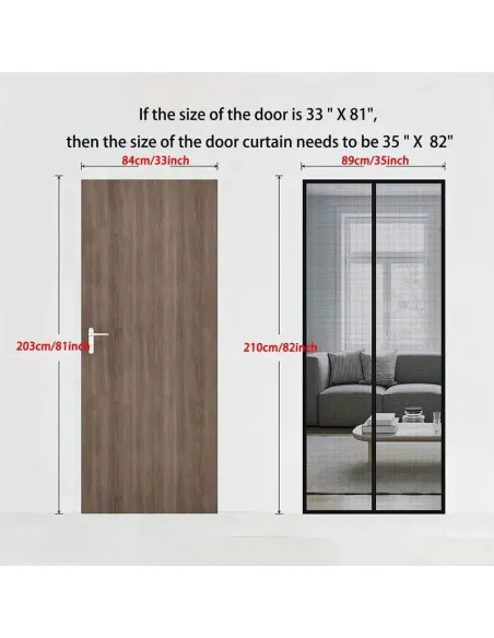Perdele Magnetice Antiinsecte 190x100 cm Set 3