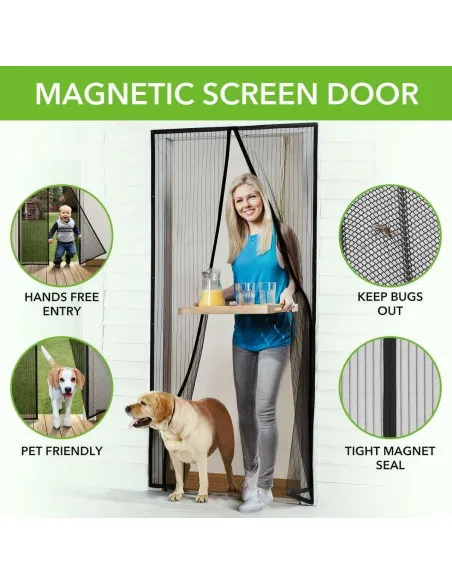 Perdele Magnetice Antiinsecte 190x100 cm Set 3