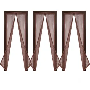 Set 3 Perdele Magnetice Antiinsecte, 190x100 cm, Închidere Automată 2