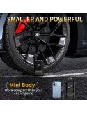 Compresor auto portabil digital aer wireless 7.4V, 50W,2 x 2000mAh lanterna LED, lumina SOS