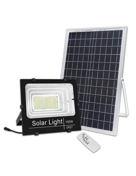 Proiector Solar 50W | Panou 35x23cm | 6000mAh | Aluminiu
