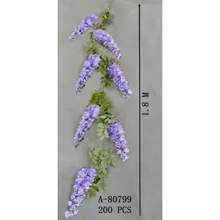 Ghirlanda flori artificiale 180cm, Wisteria/Glicina