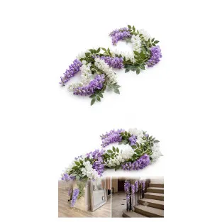 Ghirlanda flori artificiale 180cm, Wisteria/Glicina 2
