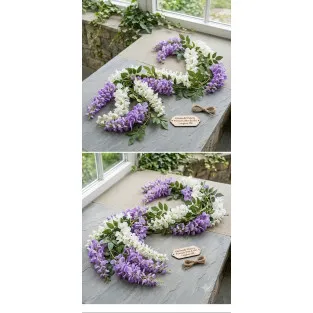 Ghirlanda flori artificiale 180cm, Wisteria/Glicina 2