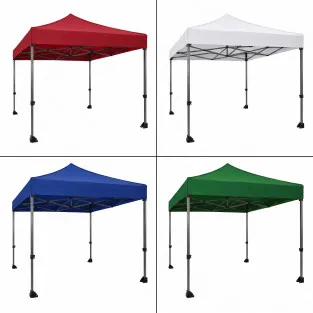 Cort Pavilion Pliabil 3x3m, Cadru Metalic Ranforsat, Acoperis PVC Oxford 420D 280g/mp,