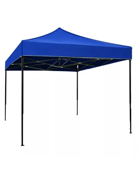 Cort Pavilion Pliabil 3x3m, Cadru Metalic Ranforsat, Acoperis PVC Oxford 420D 280g/mp,