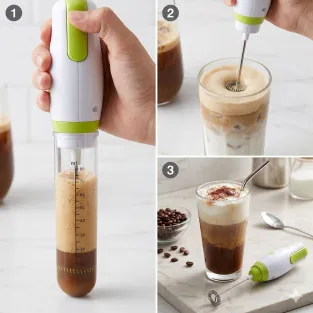 Mixer Electric Multifuncțional, 25W, cu Pahar Gradat – Pentru Frappe, Spumare Lapte și Omlete Rapide