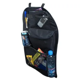 Organizator Auto cu Buzunare pentru Spătar Scaun, Poliester, Pliabil, Suport Telefon și Băuturi