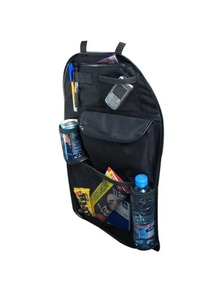 Organizator Auto cu Buzunare pentru Spătar Scaun, Poliester, Pliabil, Suport Telefon și Băuturi