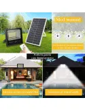 Proiector Solar LED Jortan 50-1200W Senzor IP65