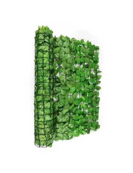 Gard artificial verde cu frunze, 300x100cm, ECO