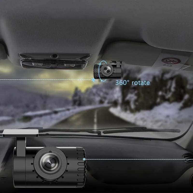 Camera Auto DVR Mini F20, 720P, Functie ADAS, MicroSD, Conexiune USB